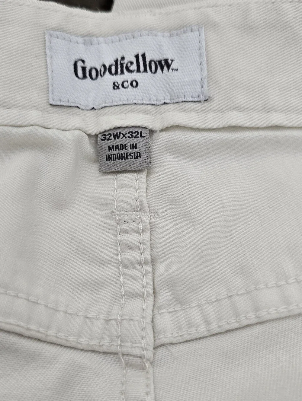 Goodfellow & Co Ivory White Slim Pants Size 32x32